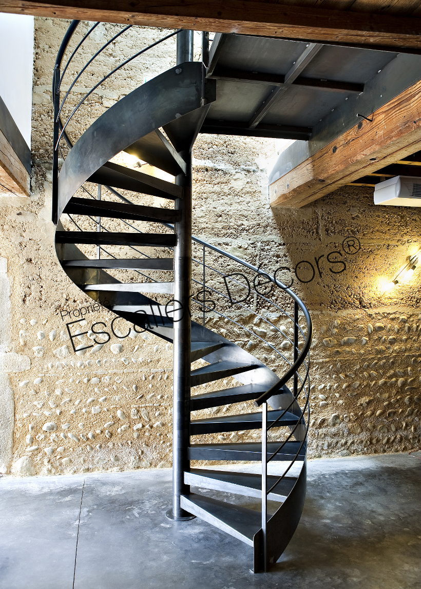 Photo SH27 - Gamme Initiale - SPIR'DÉCO® Contemporain avec limon ...
